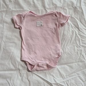 Burt's Bees Baby Pink Bodysuit, 3-6 mos